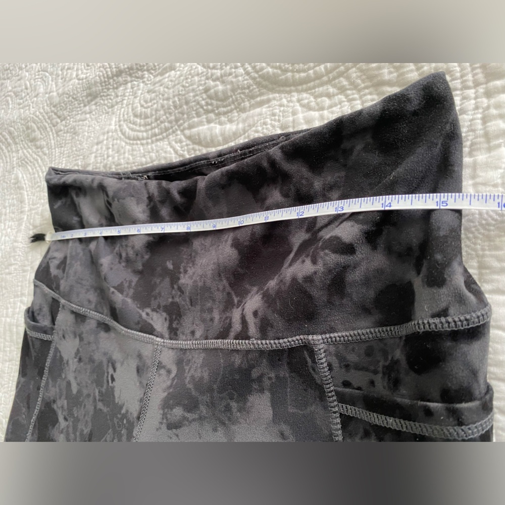 Danskin Grey and Black Tie Dye Leggings Size L - Picture 5 of 6